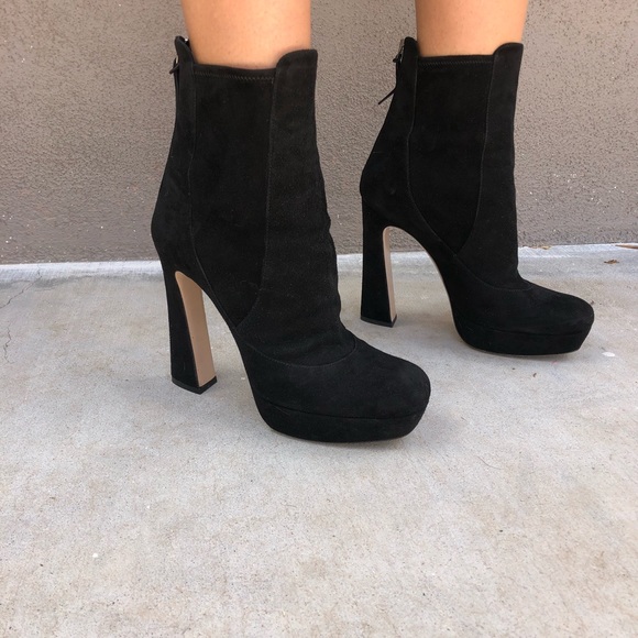 4 inch black booties